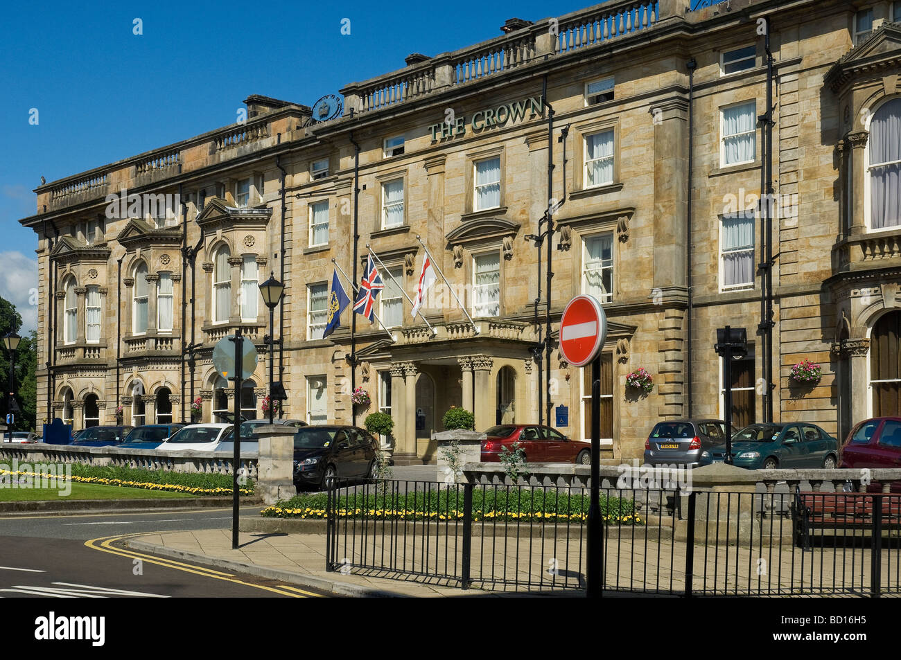 The Crown Hotel in summer Crown Place Harrogate North Yorkshire England UK United Kingdom GB Great Britain Stock Photo