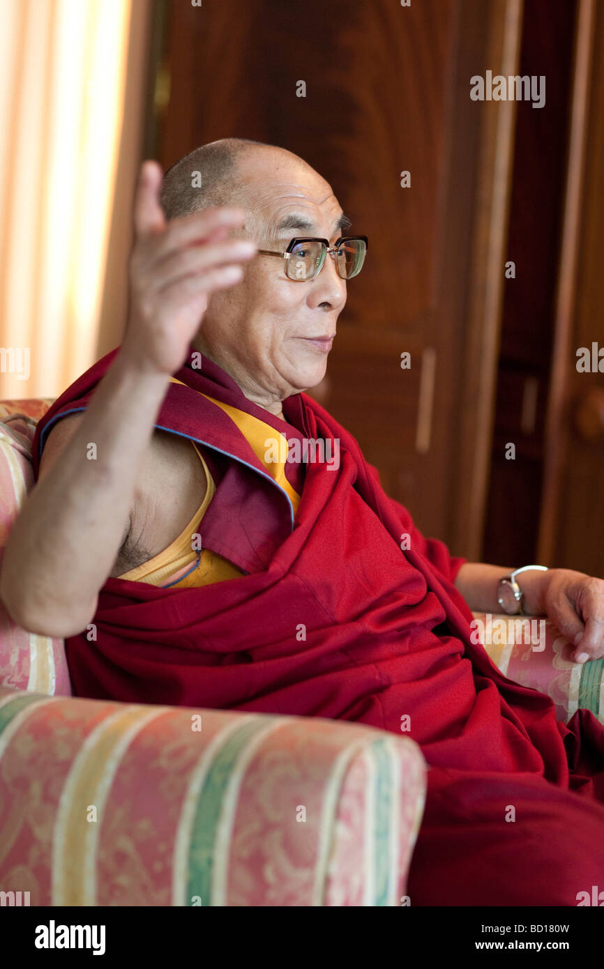 The 14th Dalai Lama Tenzin Gyatso Stock Photo