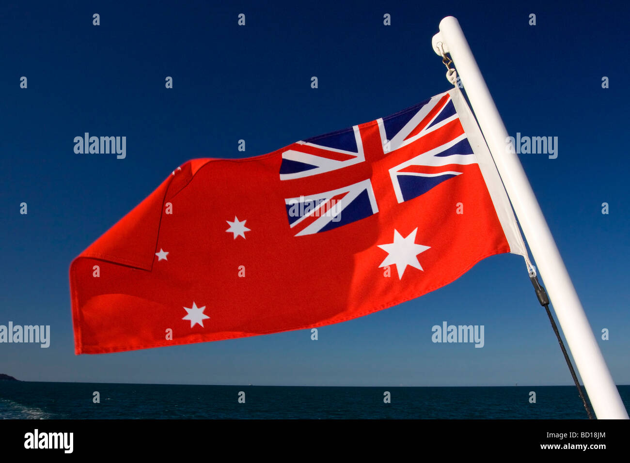 Australian Red Ensign flag Stock Photo - Alamy