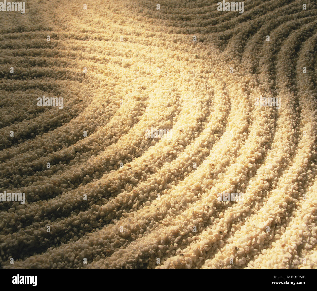 Gravel in Zen Garden Stock Photo Alamy