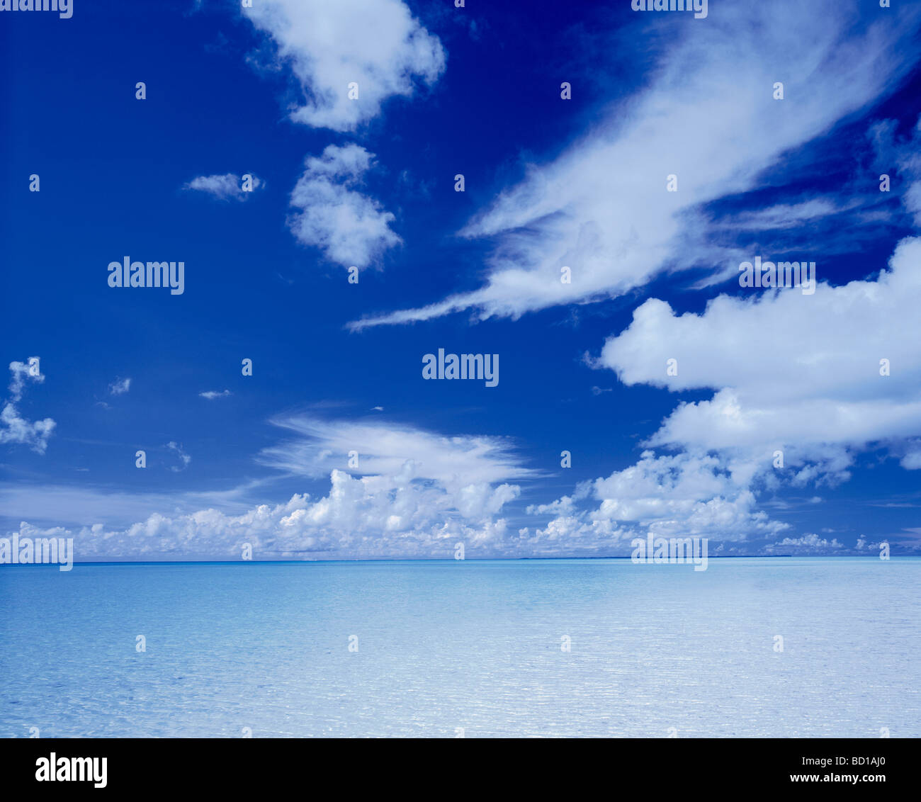 Blue ocean clouds in clear hi-res stock photography and images - Alamy