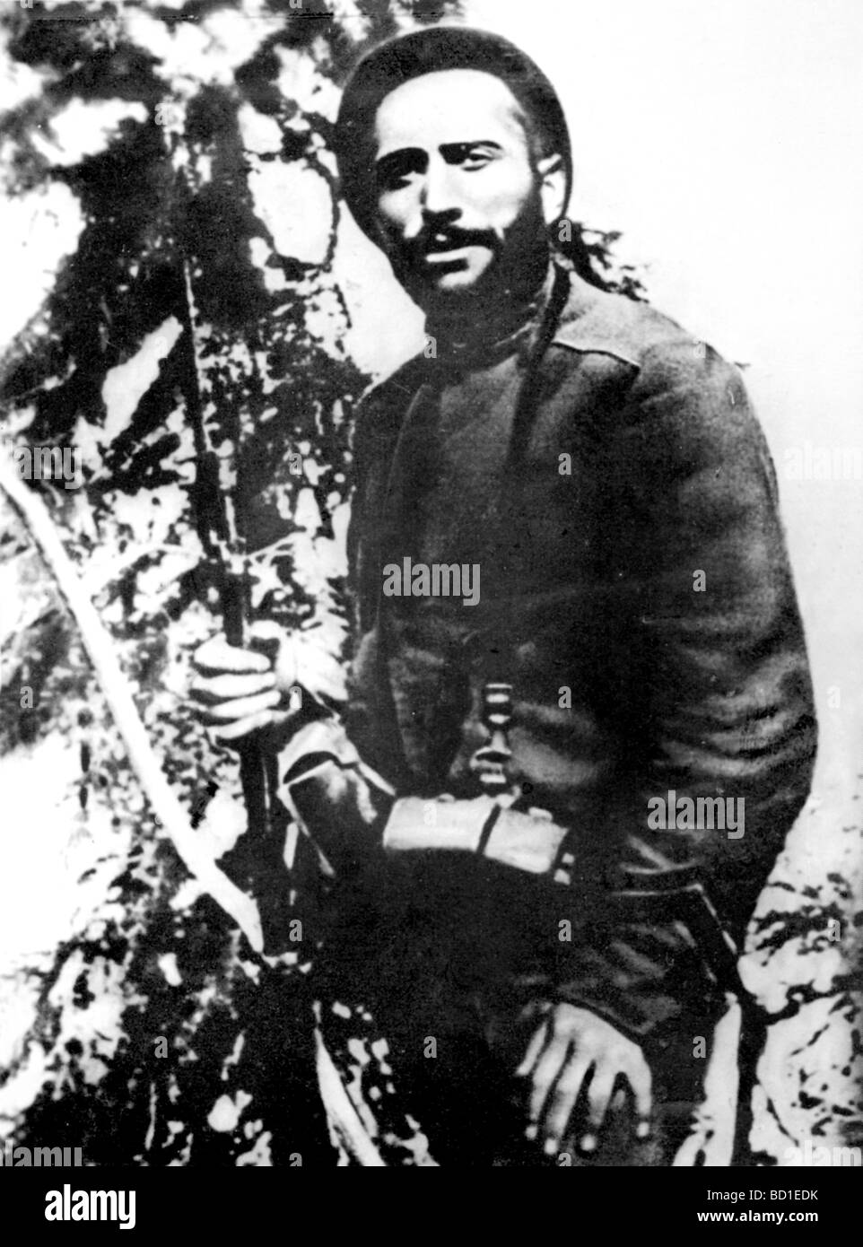 BENITO MUSSOLINI   as an Italian soldier during WWI Stock Photo