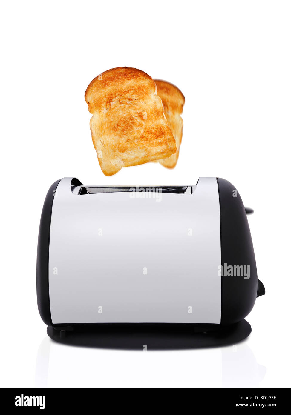 Toaster with Toast Popping Out Stock Photo