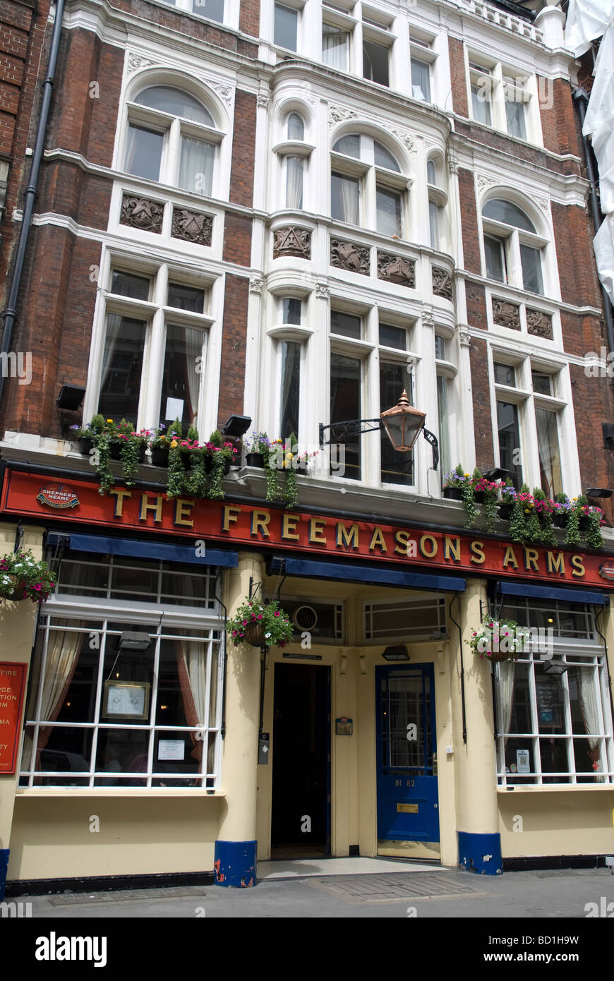 The Freemasons Arms Pub Longacre, Covent Garden London, WC2 Stock Photo