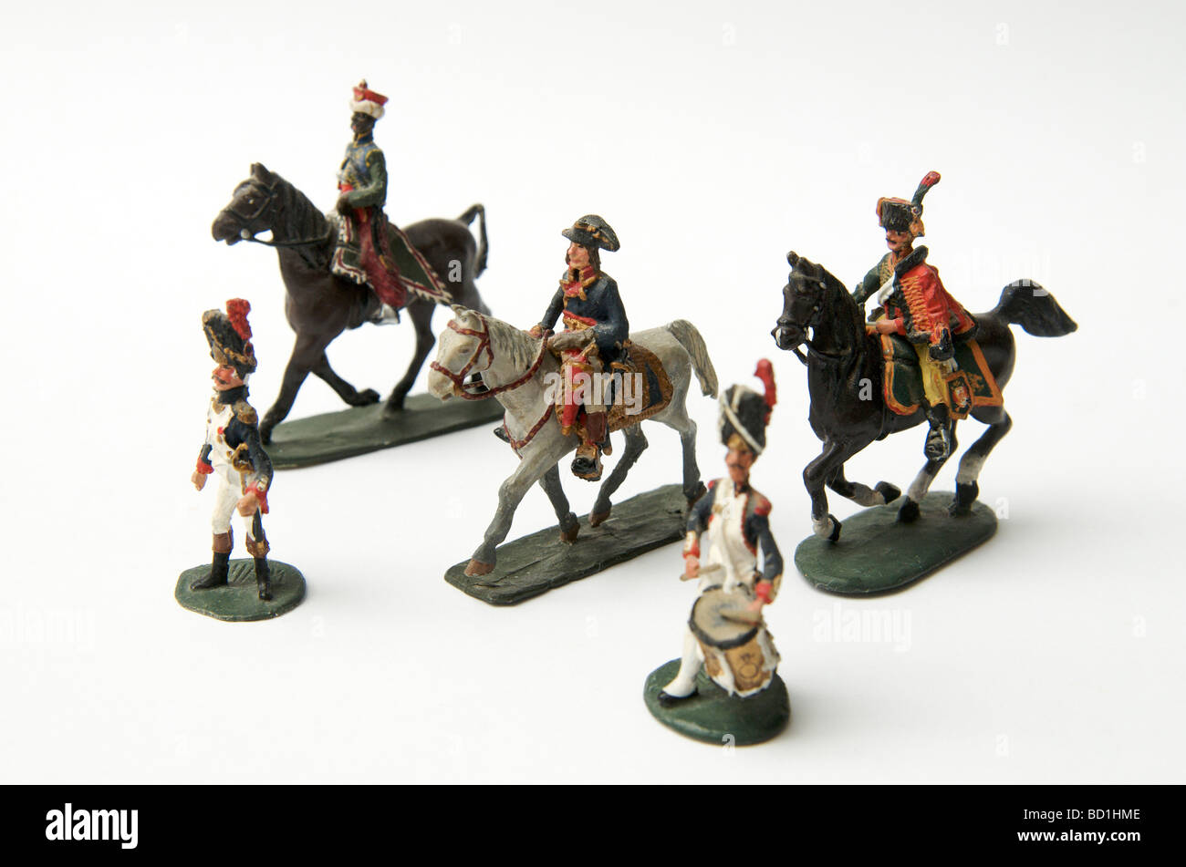 Soldiers of the Napoleon first Empire. Stock Photo