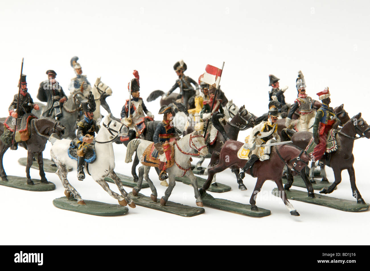 Toy soldiers of the Napoleon first Empire. Stock Photo