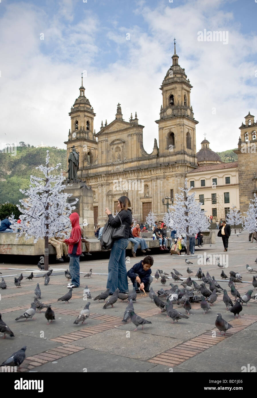 Plaza de Bolivar in Bogota Stock Photo