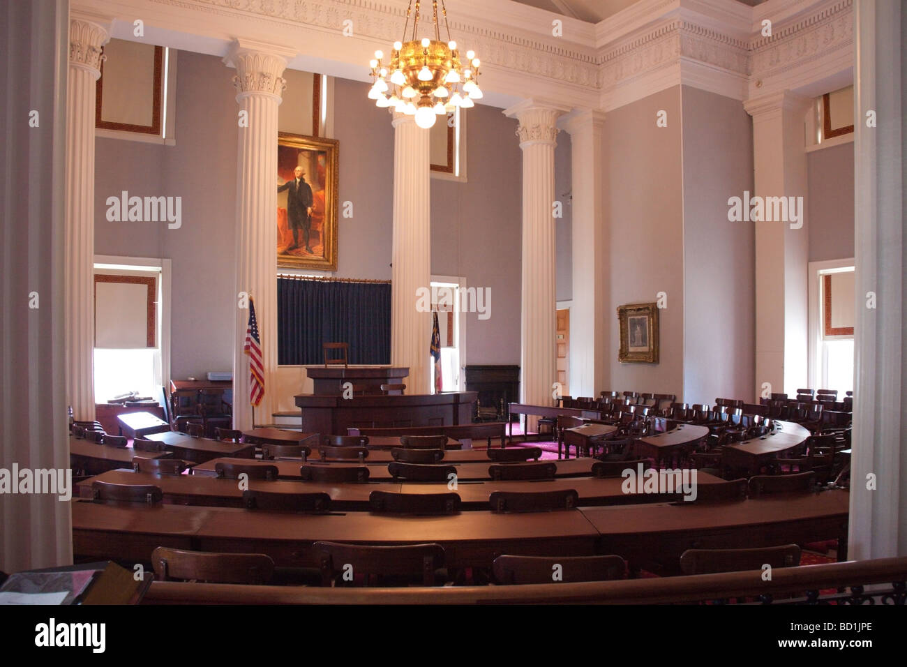 Old Senate Chamber, North Carolina state capitol, Raleigh Stock Photo