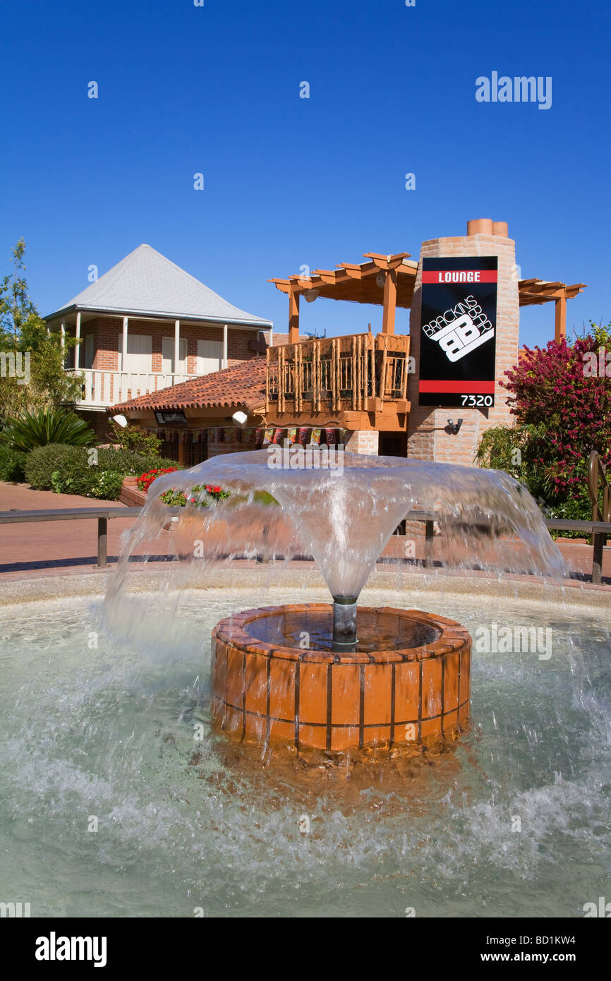 Fountain on Civic Center Mall Old Town Scottsdale Phoenix Arizona USA
