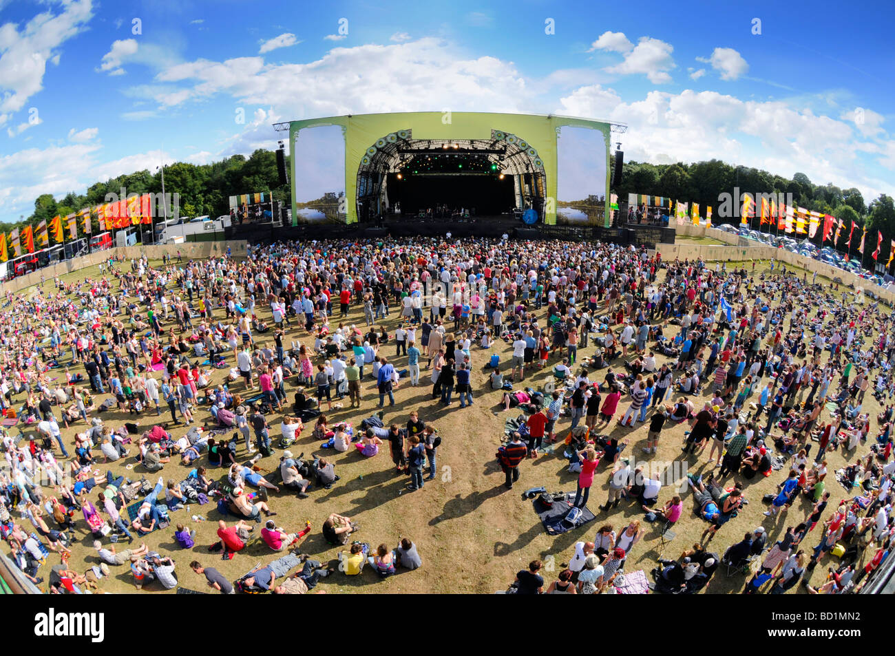 Latitude Music Festival Main Stage, Southwold, Suffolk, UK Stock Photo