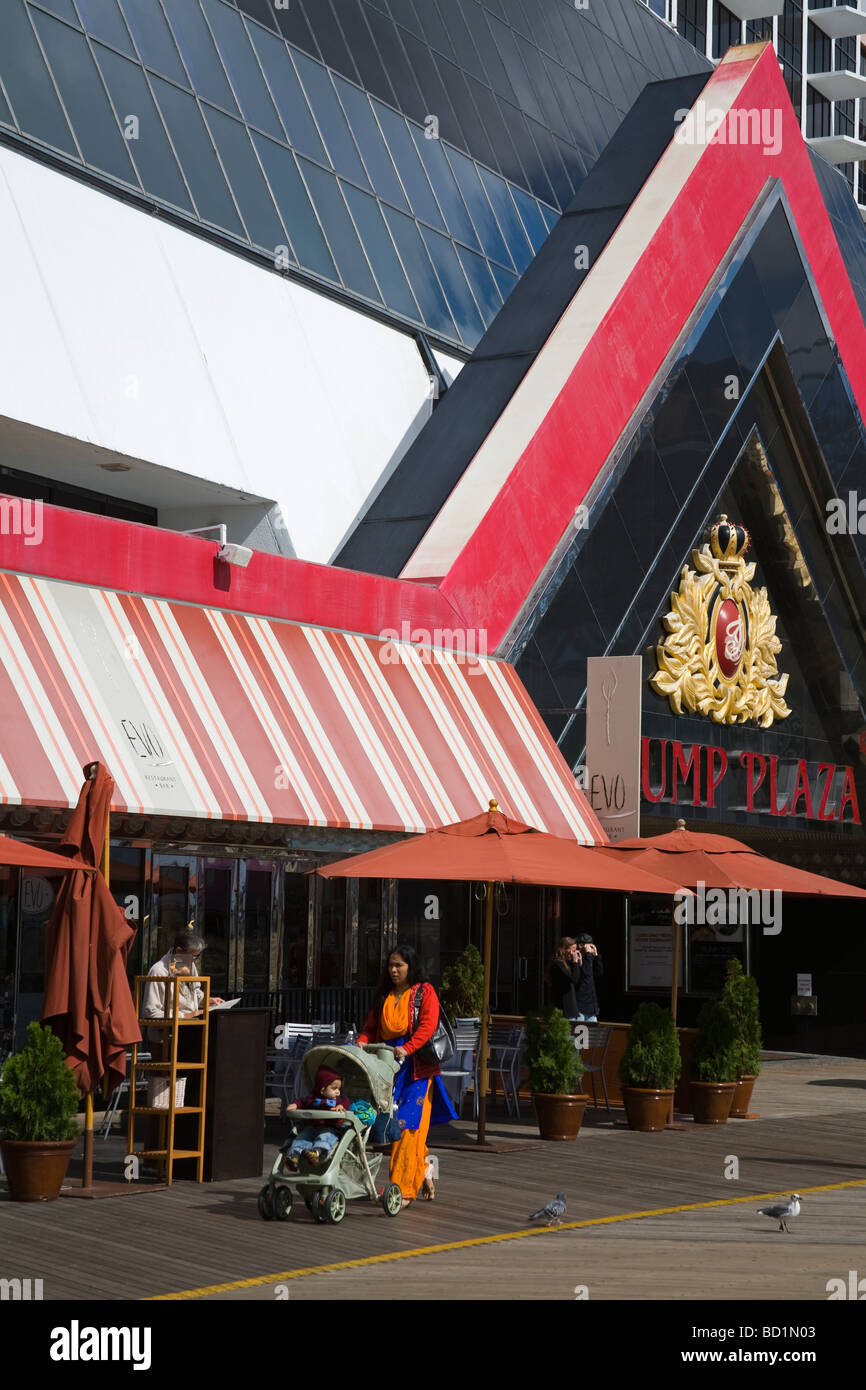 Trump Plaza Hotel Casino Atlantic City Boardwalk New Jersey USA Stock Photo