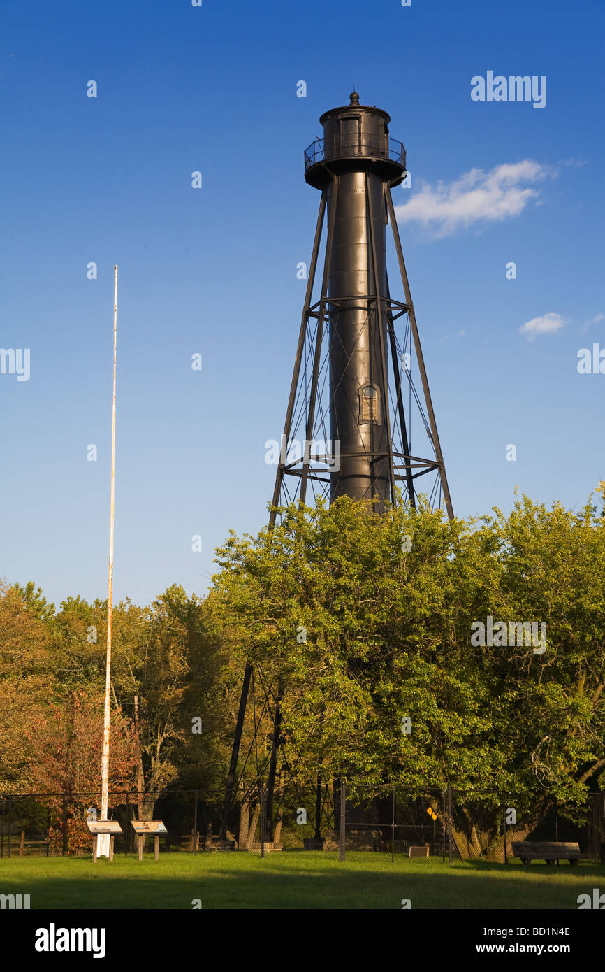 Finns Point Range Lighthouse Supawna Meadows National Wildlife Refuge Penn s Neck Township Salem County New Jersey USA Stock Photo