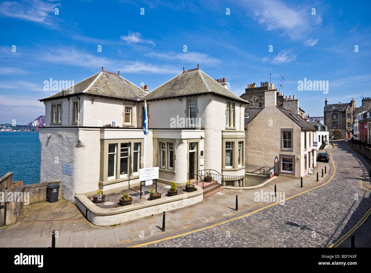High Street in South Queensferry Lothians Scotland Stock Photo