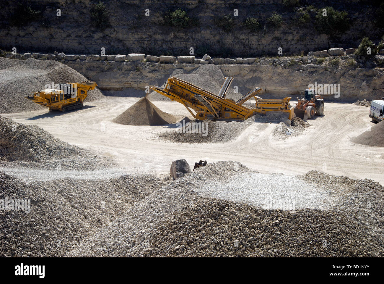 Portland Bill Lighthouse Dorset UK Stone Quarry Stock Photo - Alamy