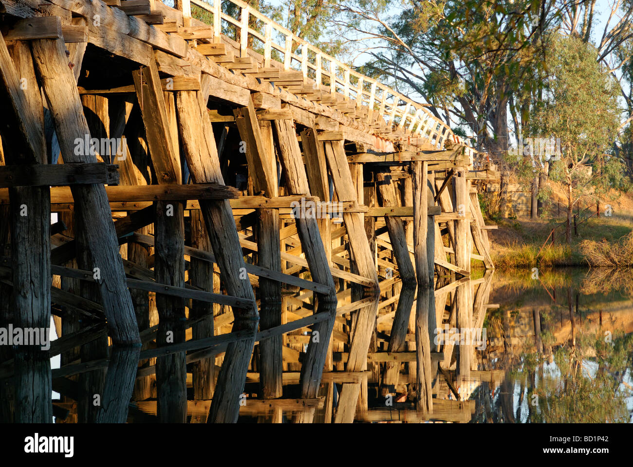 Chinaman's Bridge across the Goulburn River, near Nagambie, Victoria