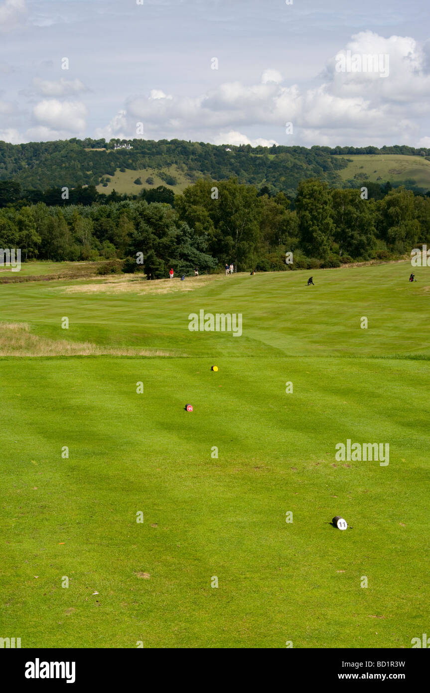 Reigate Heath Golf Course With The North Downs In The Distance Surrey England Stock Photo Alamy