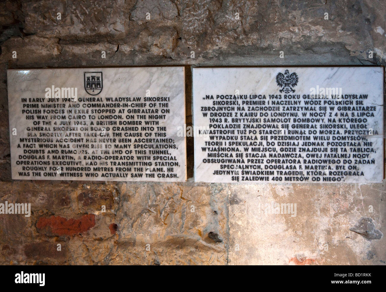 The Great Siege Tunnels. Upper Rock. Natural History Heritage Park. Gibraltar Stock Photo