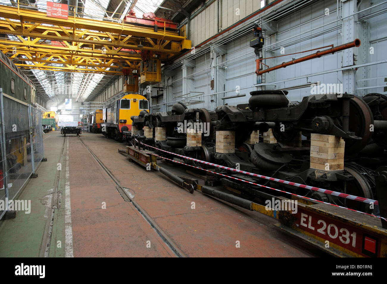 Arlington Fleet services maintain railway rolling stock from their base in Eastleigh Hampshire UK arlington fleet services Stock Photo