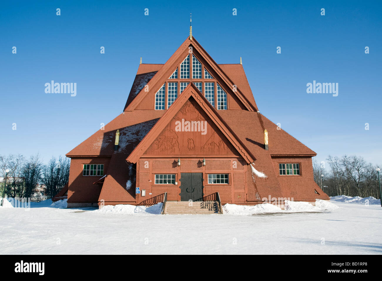 Kiruna church Stock Photo