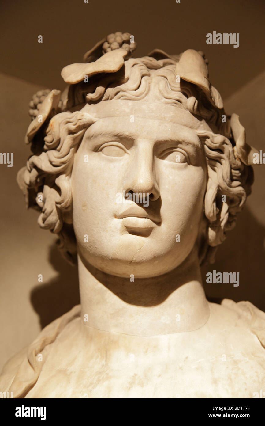 Roman bust of Alexander, Fitzwilliam Museum Cambridge Stock Photo