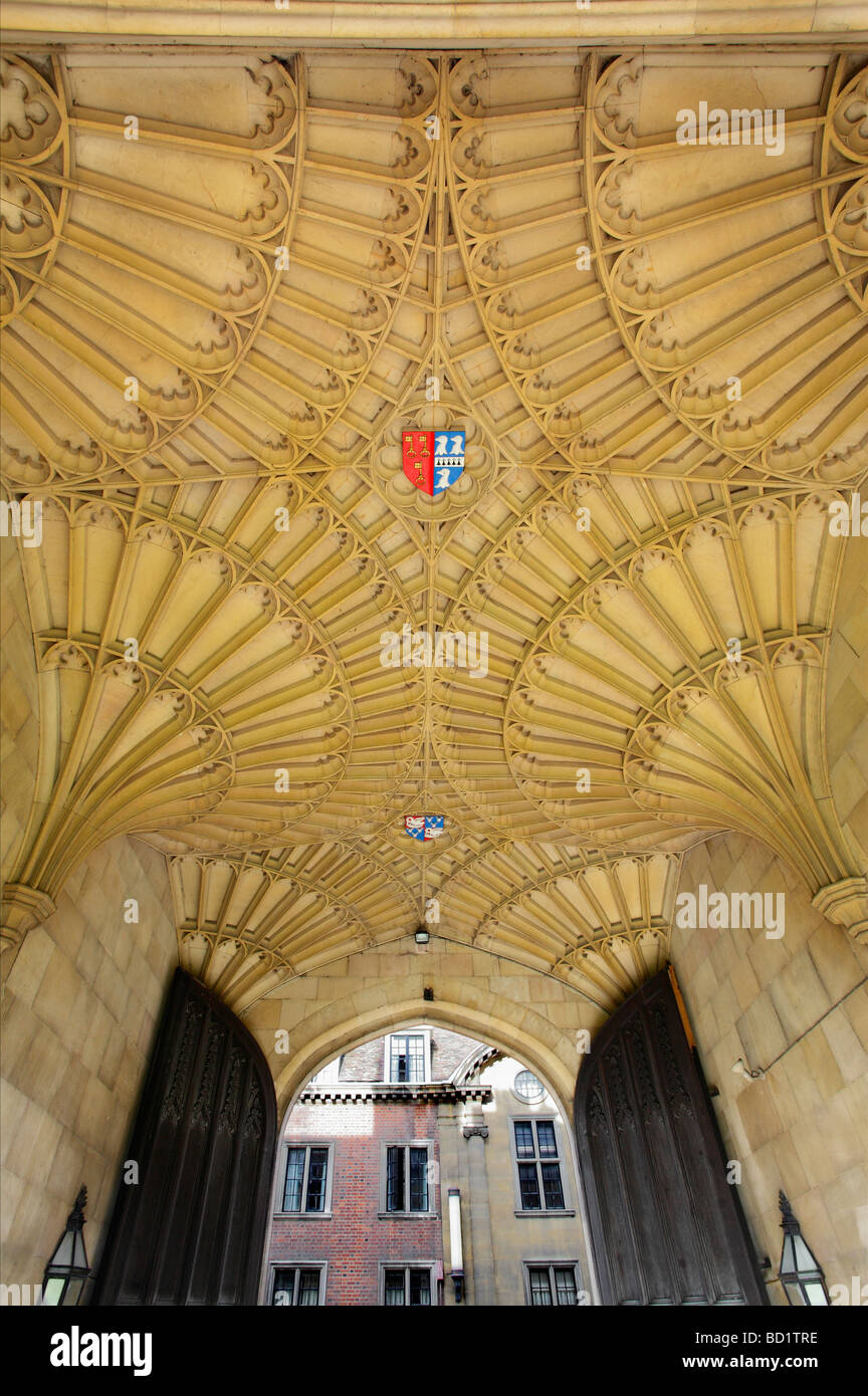 Vaulted ceiling, Corpus Christi College Cambridge 3 Stock Photo