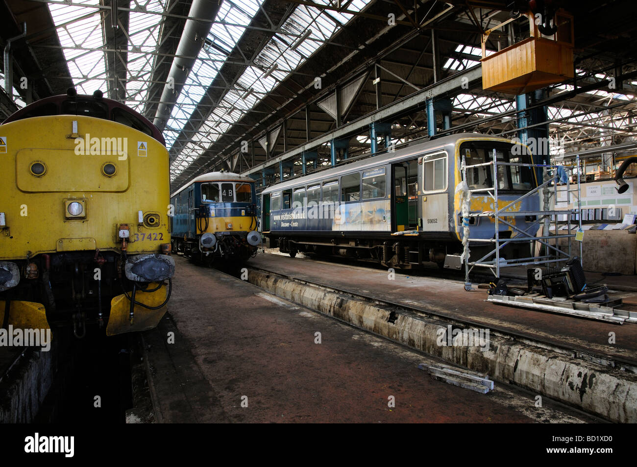 Arlington Fleet services maintain railway rolling stock from their base in Eastleigh Hampshire UK arlington fleet services Stock Photo