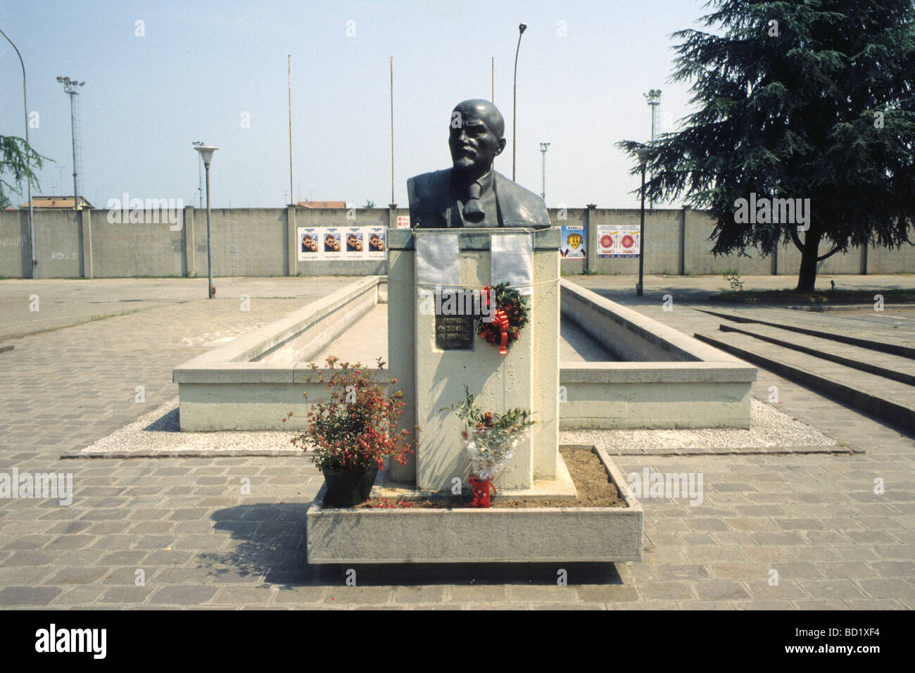 Lenin Statue to Cavriago Reggio Emilia Italy Stock Photo