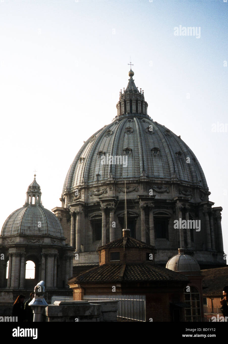 The dome of St Peter's Basilica in the Vatican is the tallest dome in the world. Photo taken