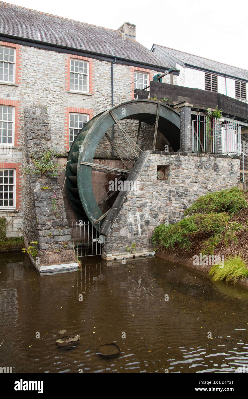 Water mill at Buckfast Abbey Devon England Stock Photo