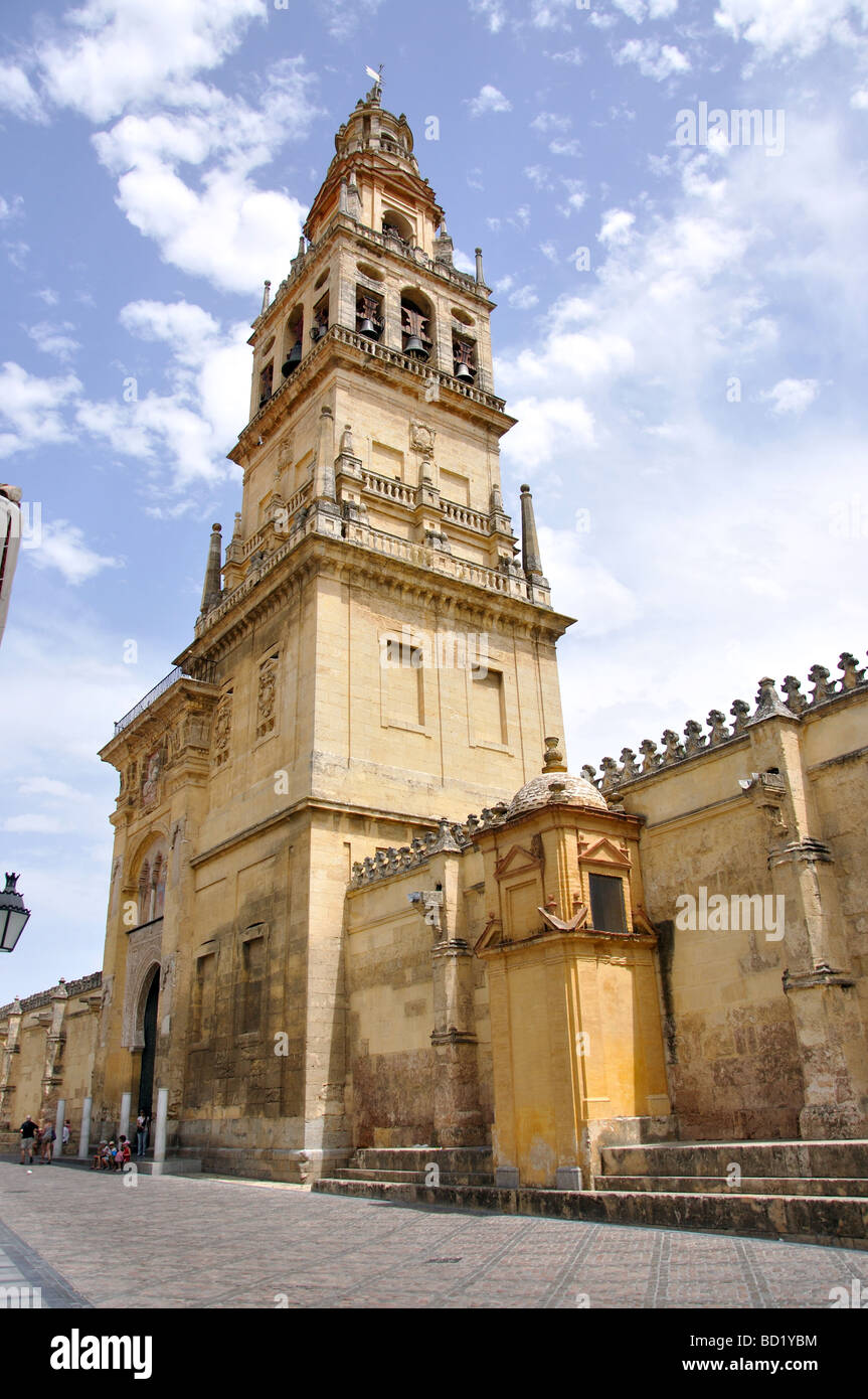 Torre del Alminar, La Mezquita, Cordoba, Cordoba Province, Andalucia, Spain Stock Photo