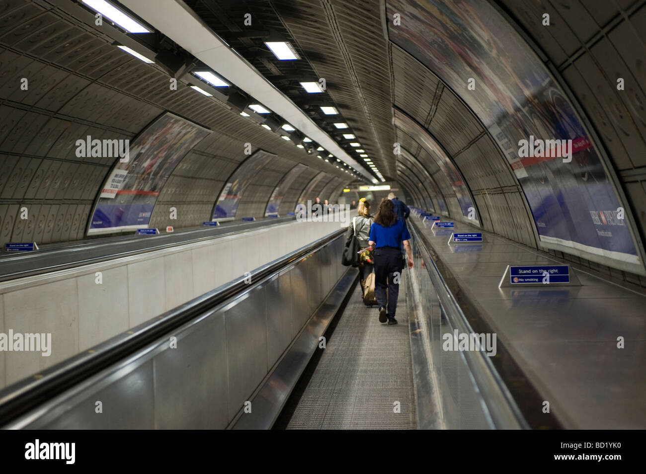 Moving walkway London Underground. London, England, UK Stock Photo Alamy