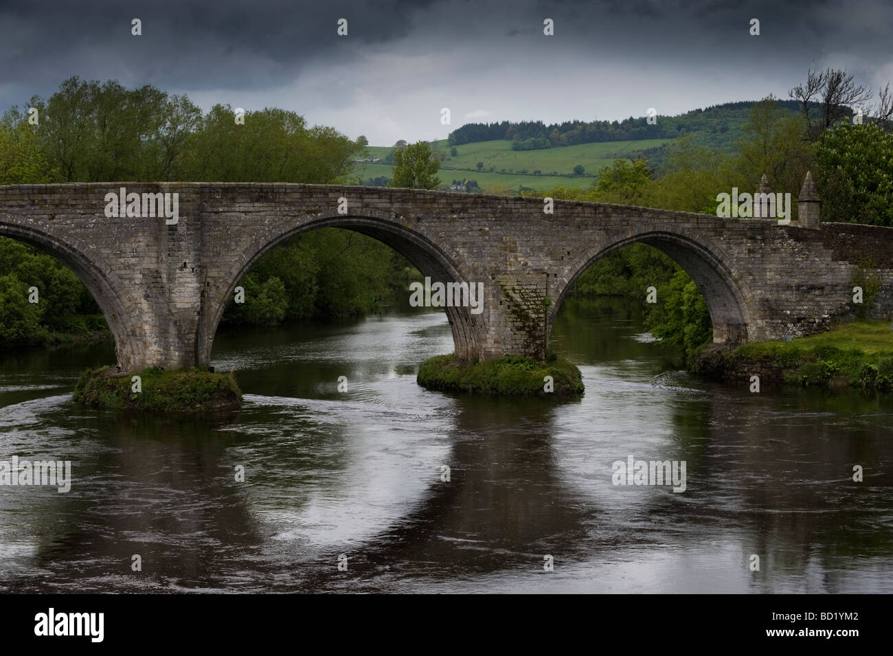 Old bridge, Stirling, Scotland, United Kingdom, Europe Stock Photo