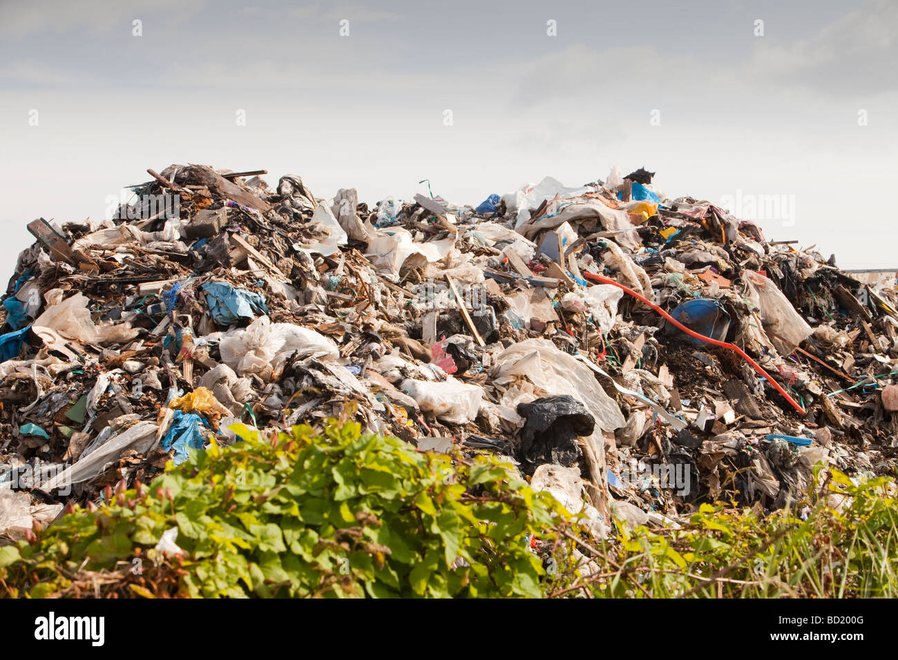 Rubbish dumped on wasteland on the outskirts of Hartlepool North East