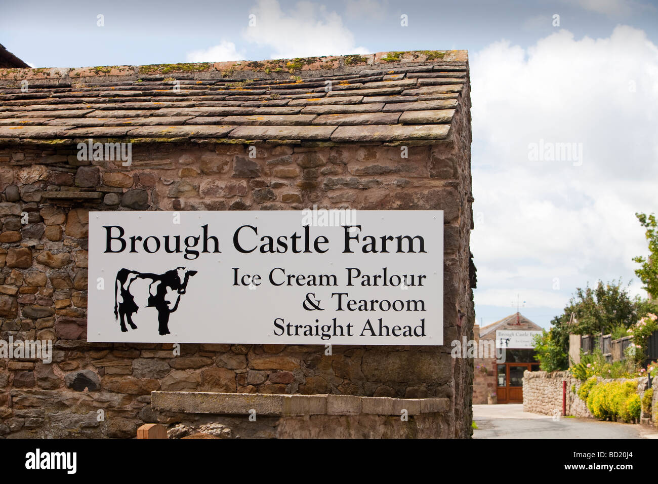 Farm diversification an ice cream dairy on a farm in Brough Cumbria UK