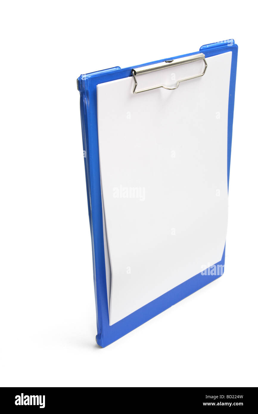 Clipboard with Blank Paper Stock Photo Alamy