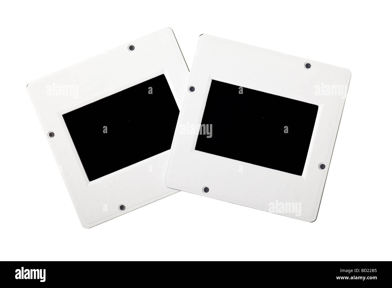 vintage plastic slides isolated on white background Stock Photo Alamy