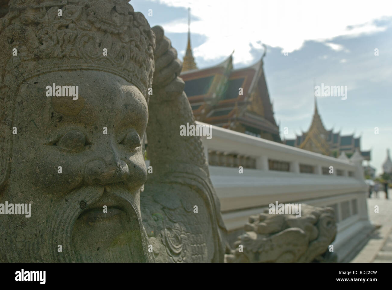 Statue at the Grand Palace in Bangkok, Thailand Stock Photo