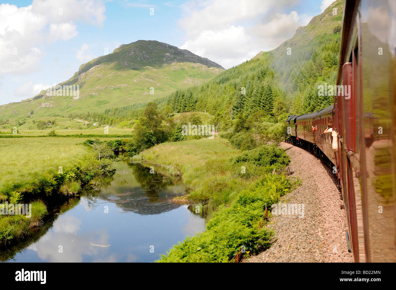 Jacobite Steam train Journey from Fort William to Mallaig in Scotland