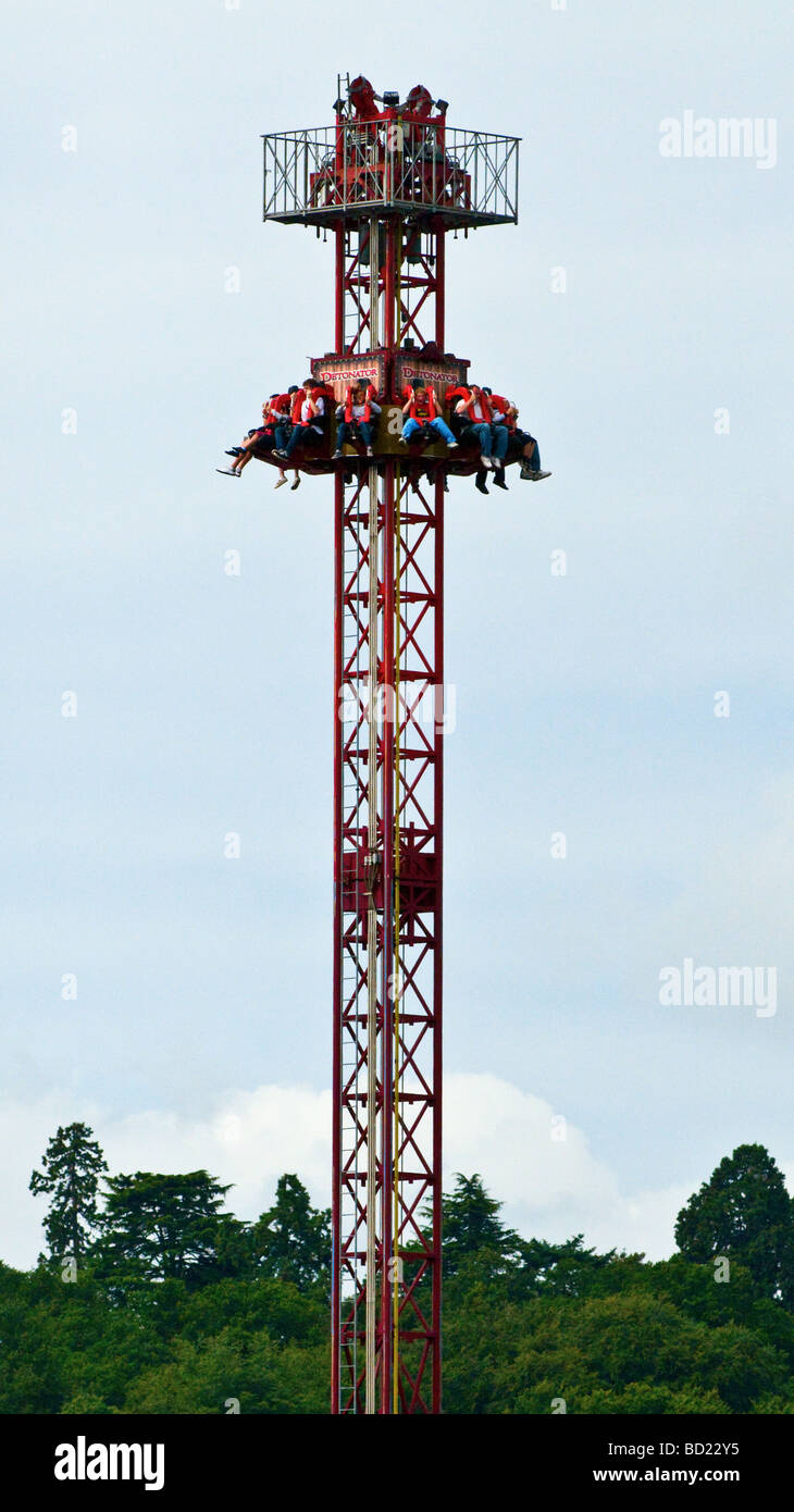 Detonator ride, Thorpe Park Theme Park, Surrey, England, UK. Pleasure
