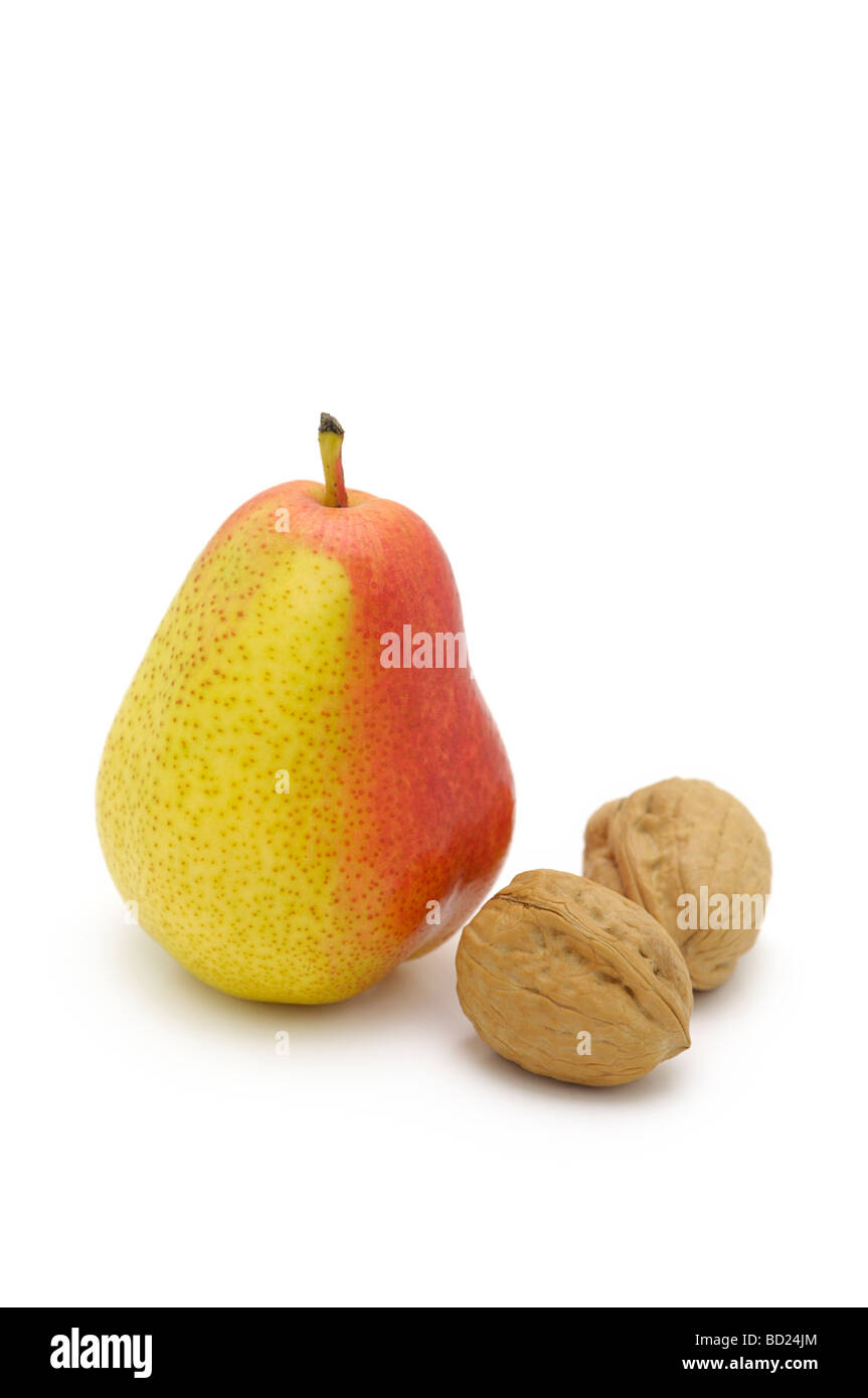 Forelle Pear and Walnuts Stock Photo