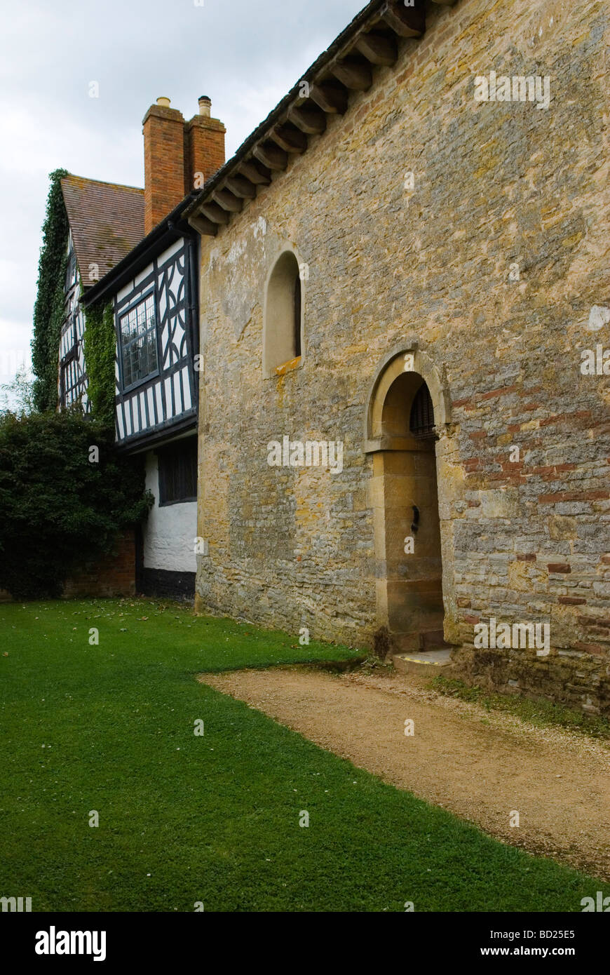 Odda s Oddas Chapel Deerhurst Gloucestershire England 2009 Saxon Chapel exterior. PHOTO HOMER