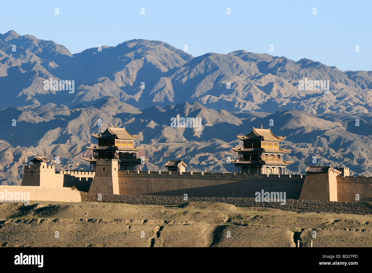 Fort Jiayuguan,Gansu province,China Stock Photo