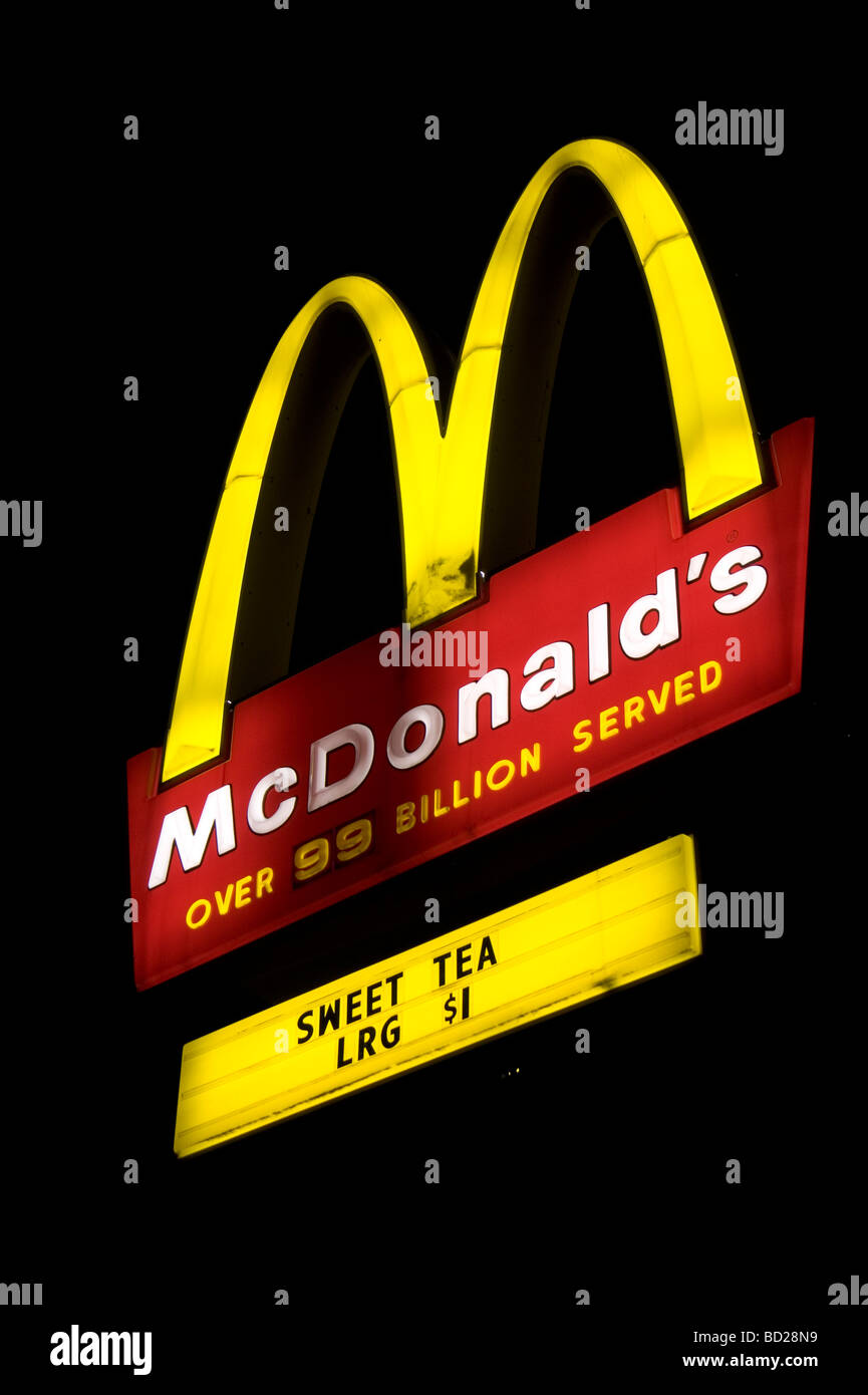 McDonald's Hamburger restaurant sign golden arches united states north ...