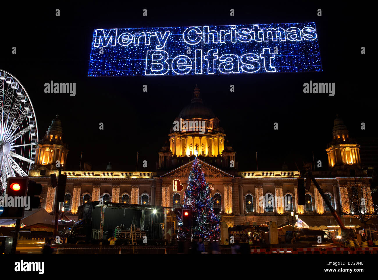 City christmas lights ireland hi-res stock photography and images ...