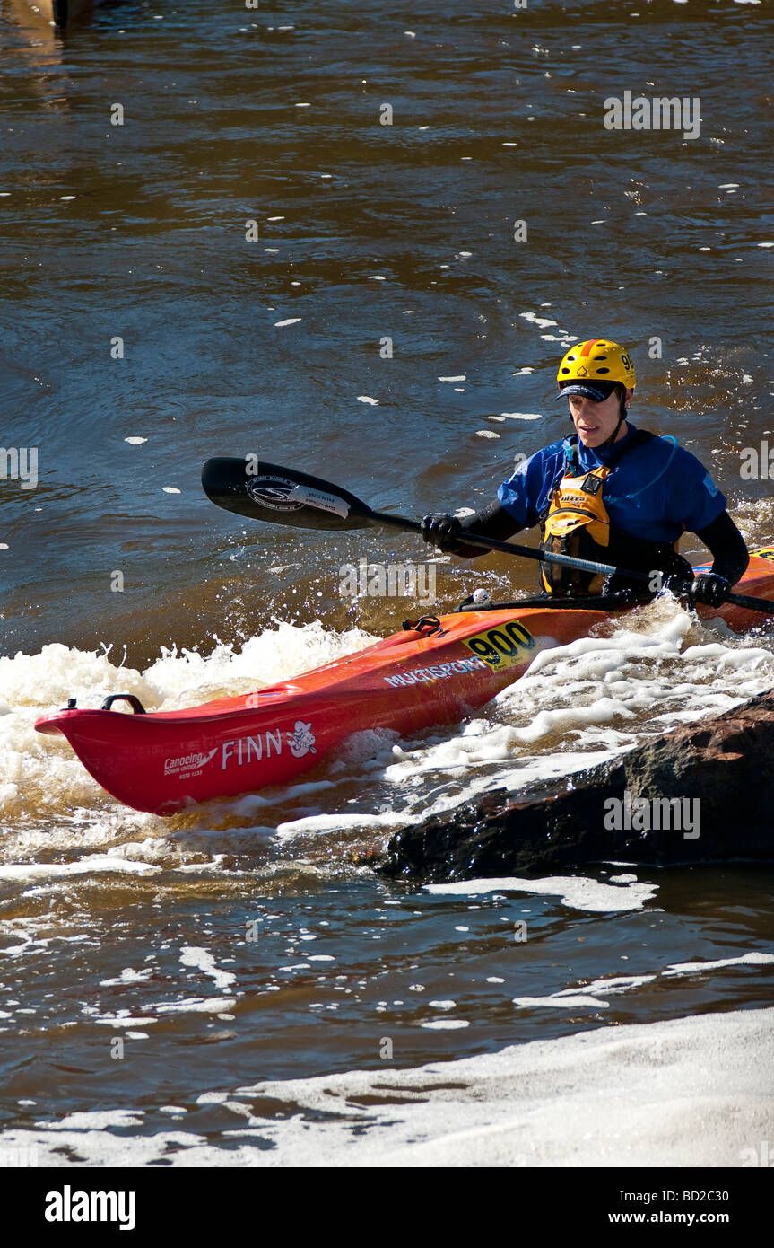 Shooting the rapids at the Avon Descent, Australia's premier white