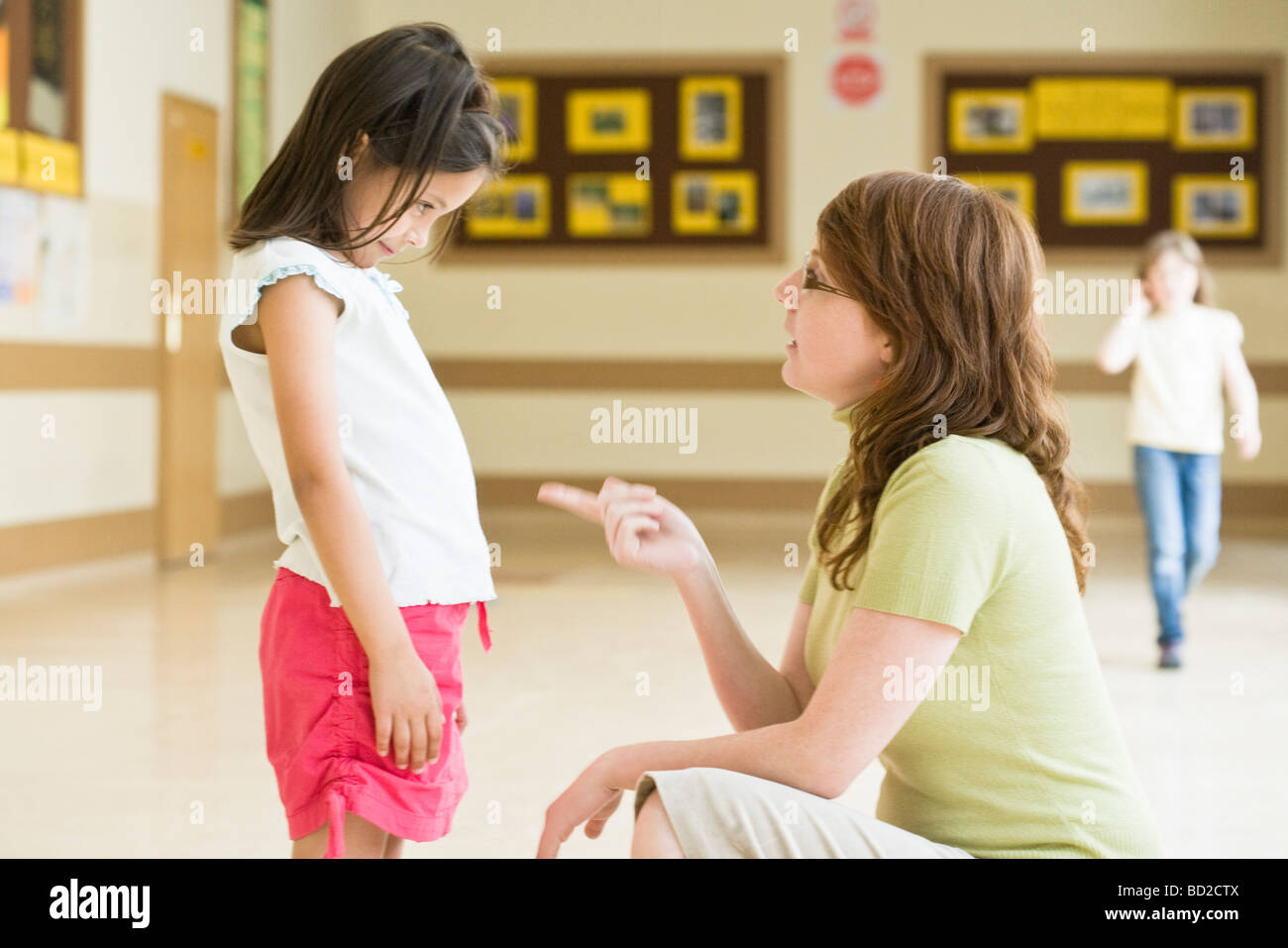 Teacher Talking With Child Stock Photo Alamy Teacher Talking With Child Stock Photo Alamy