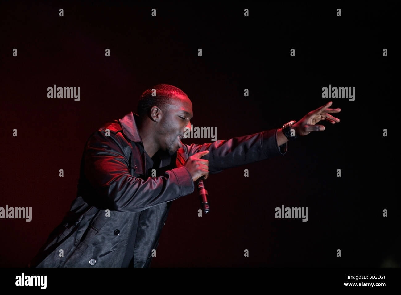 Akon performs onstage in Belfast Northern Ireland Stock Photo