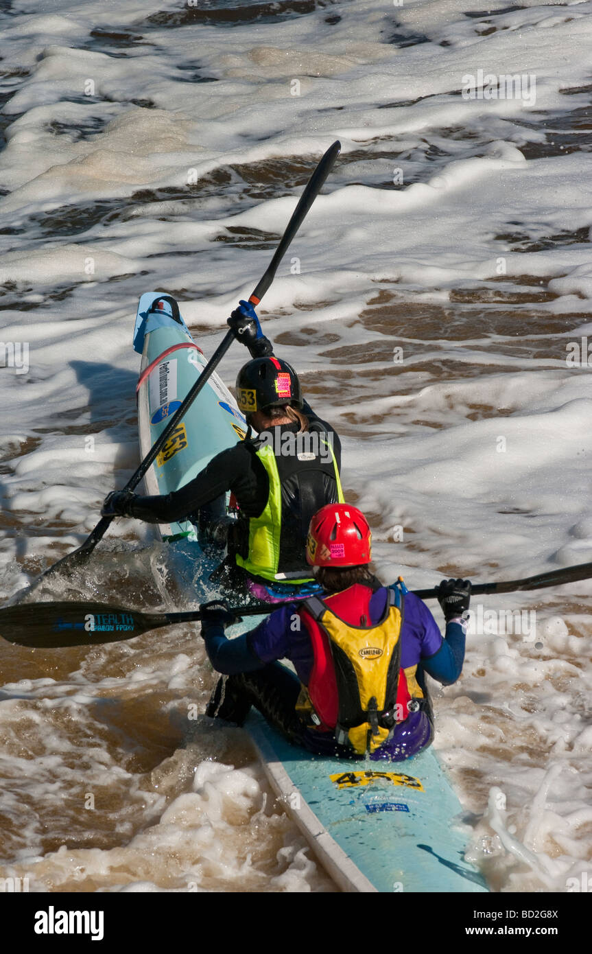 Shooting the rapids at the Avon Descent, Australia's premier white