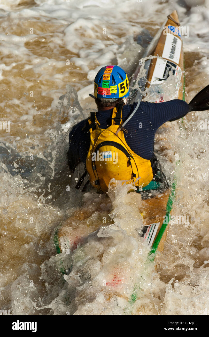 Shooting the rapids at the Avon Descent, Australia's premier white