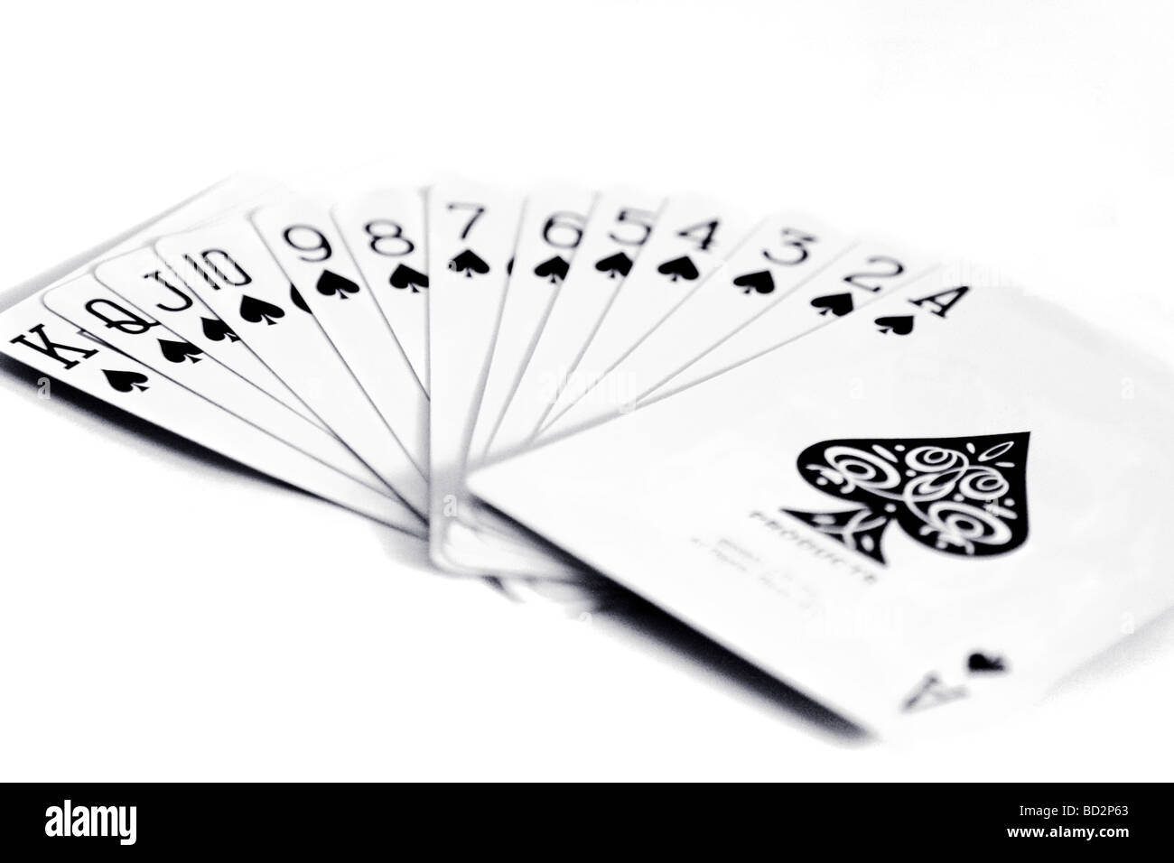 Spades suit from playing card deck Stock Photo Alamy